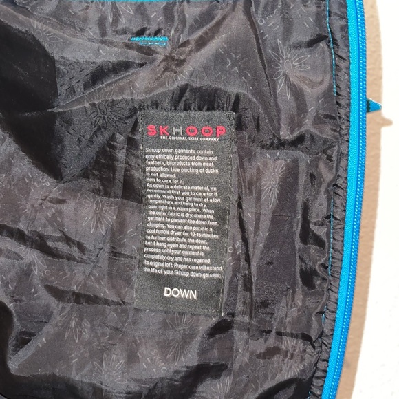 SKHOOP XS blue Scandinavian insulated down Winter skirt - Picture 6 of 8